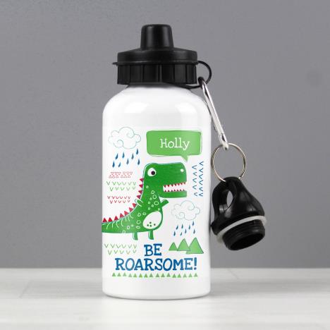 Personalised Be Roarsome Aluminium Dinosaur Drinks Bottle Extra Image 2